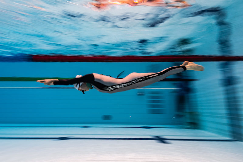 breath hold driver training in pool